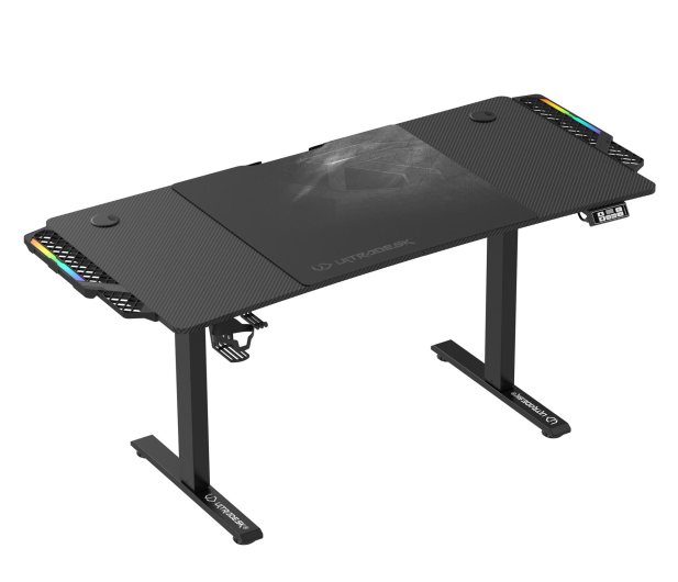 Ultradesk LEVEL V2 LED RGB (Czarne) (elektryczna regulacja) UDESK-LVALED-BB - 1133304 - zdjęcie 2